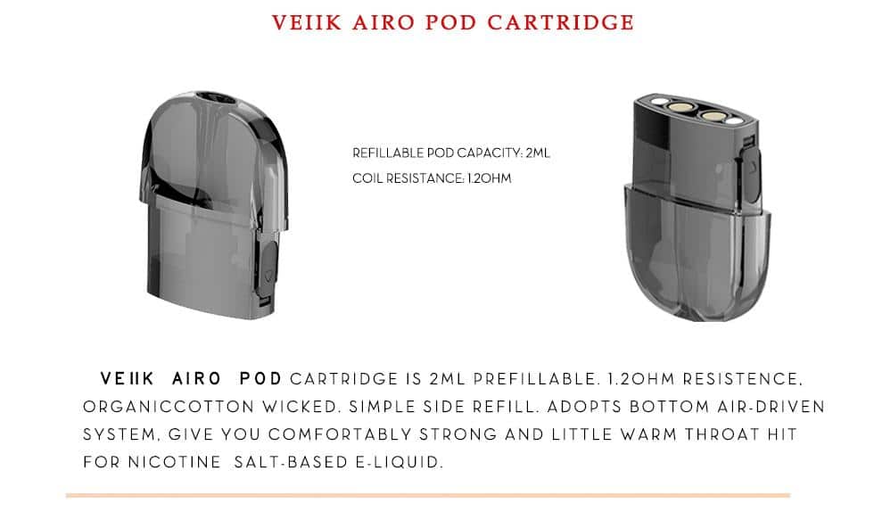 AIRO POD by VEIIK, 2ml Tank AIRO POD by VEIIK, 2ml Tank