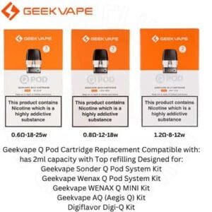 Wenax Q Pod Replacement